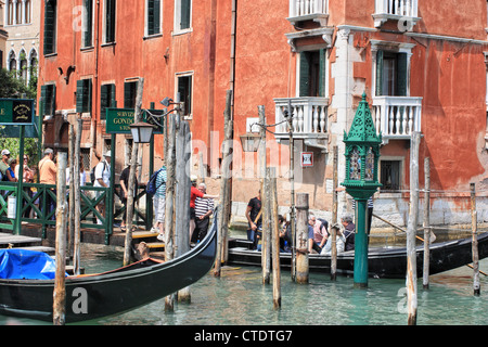 Traghetto (traghetto gondola), Venezia, Italia Foto Stock