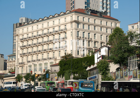 ISTANBUL, Turchia. La storica Pera Palas Hotel nel quartiere di Beyoglu della città. 2012. Foto Stock