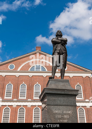 Samuel Adams, Faneuil Hall, Boston Foto Stock