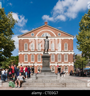 Samuel Adams, Faneuil Hall, Boston Foto Stock