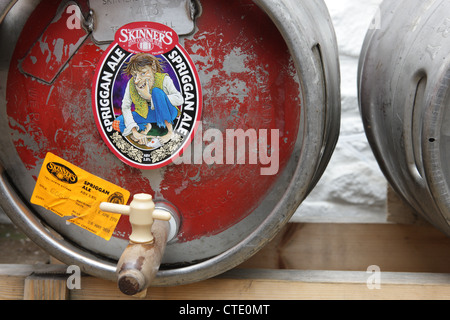 Un festival della birra nel pub The George, St Briavels, Foresta di Dean. Foto Stock