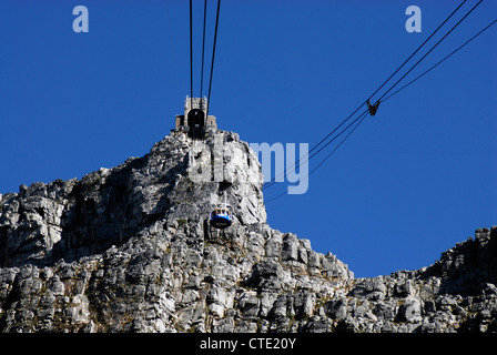 Table Mountain funivia stazione della funivia, Cape Town, Western Cape, Sud Africa Foto Stock