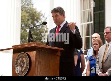 Luglio 18th, 2012: annuncio che il 156-anno-vecchio Texas Governor Mansion è stato completamente restaurato. Foto Stock