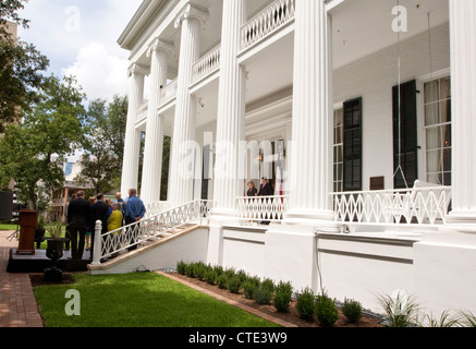 Luglio 18th, 2012: annuncio che il 156-anno-vecchio Texas Governor Mansion è stato completamente restaurato. Foto Stock