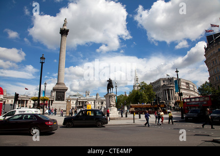 Trafalgar Square - London REGNO UNITO Foto Stock