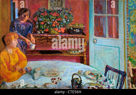 La sala da pranzo a Vernonnet 1916 Pierre Bonnard 1867 - 1947 Francia - Francese Foto Stock