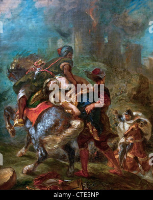 Il rapimento di Rebecca 1846 di Eugène Delacroix francese 1798-1863 Parigi Francia Foto Stock