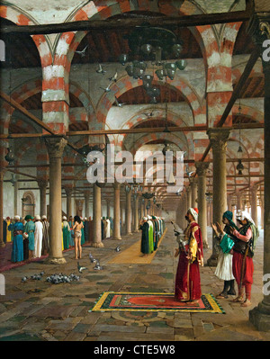 La preghiera nella moschea 1871 Jean Léon Gérôme francese Francia 1824-1904 Foto Stock