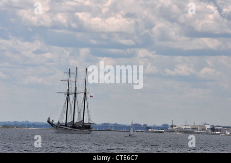 Tre Masted Schooner chiamato Empire Sandy,Toronto, Canada Foto Stock