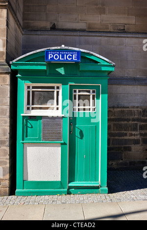 Il South Yorkshire Police Box, Sheffield South Yorkshire Regno Unito Foto Stock