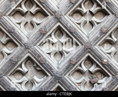 La texture di legno sfondo nero pannello per tessiturali Foto Stock