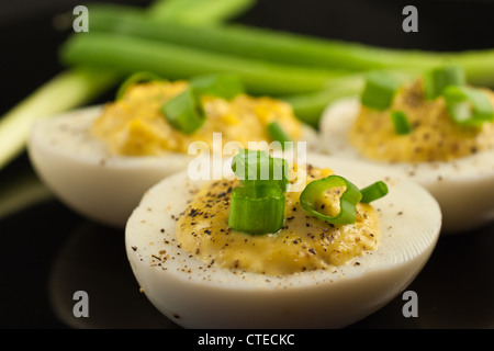 Uova alla diavola Foto Stock