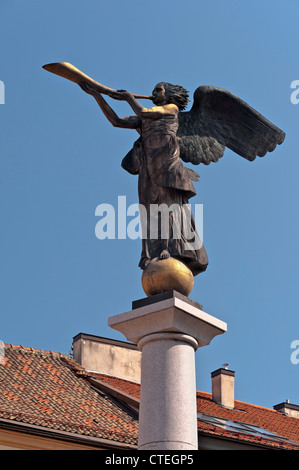 Angelo di Uzupis statua Vilnius Lituania Foto Stock