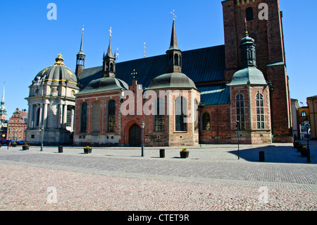 Chiesa di Riddarholmen,Riddarholmskyrkan,Riddarholmen (svedese: "I CAVALIERI' isolotto") è un piccolo isolotto di Stoccolma centrale Foto Stock
