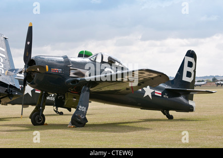 Grumman Bearcat al Flying Legends 2011 Airshow, Imperial War Museum Duxford Foto Stock