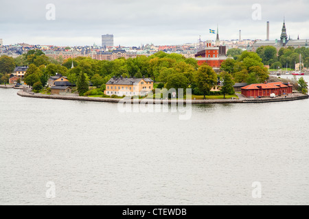 Il castello di Kastelle sull isola Kastellholmen, Stoccolma, Svezia Foto Stock