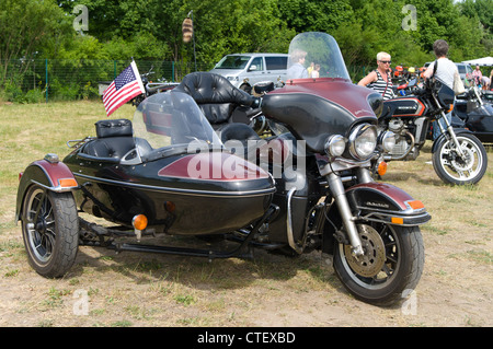 Il motociclo con sidecar Harley Davidson Electra Glide Ultra Classic' Foto Stock