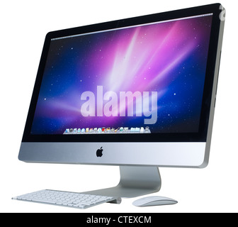 27 pollici schermo Apple computer iMac Foto Stock