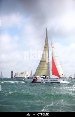 Giro dell'isola boat race ,I.O.W Foto Stock