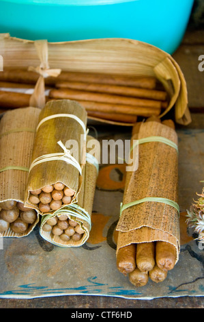 Fatti in casa a base di sigari cubani, Viñales Cuba Foto Stock