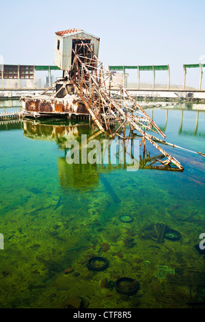 I derelitti Steetley Magnesite lavora a Hartlepool, nella contea di Durham. Foto Stock