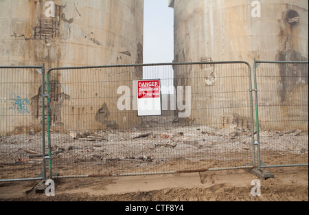 I derelitti Steetley Magnesite lavora a Hartlepool, nella contea di Durham. Foto Stock