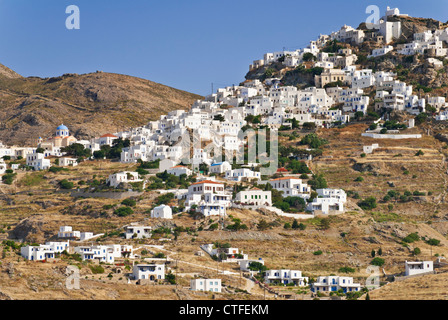 Le bianche Hora di Serifos Island, Grecia Foto Stock