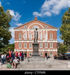 Samuel Adams, Faneuil Hall, Boston Foto Stock
