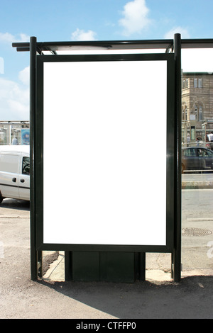 Blank Billboard - compreso il percorso di clipping intorno la zona vuota Foto Stock