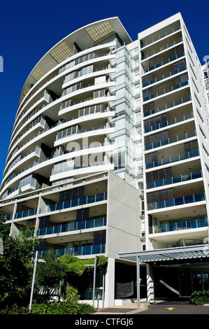 Un blocco di appartamenti in Brisbane Queensland Australia Foto Stock