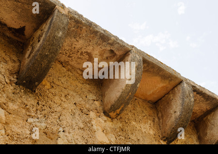 Mura e bastioni a Capdepera Castello, Mallorca/Maiorca Foto Stock