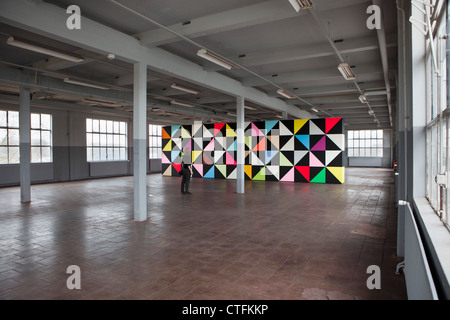 I Paesi Bassi, Eindhoven, Piet Hein Eek Galleria d'arte. Pittore Jan Van Der Ploeg, titolo: Wonderwall. Foto Stock