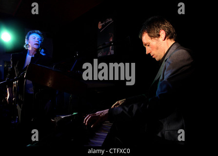 Frank bianco e Joel bianco musicisti blues Foto Stock