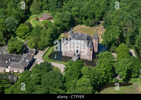 I Paesi Bassi, Nederhorst den Berg, antenna. Castello Nederhorst. Foto Stock