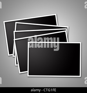 Blank photo frame isolato Foto Stock