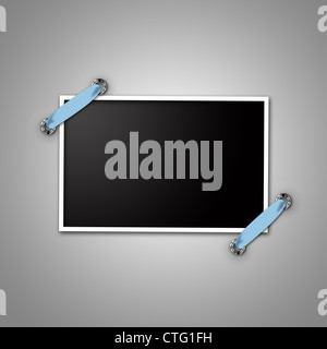Blank photo frame isolato Foto Stock