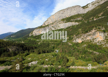 Spagna Aragona, Pirenei, paesaggio, Parque Nacional de Ordesa y Monte Perdido, Foto Stock