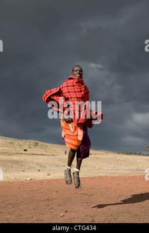 Maasai, Masai, Masaai, persone in Tanzania, Africa. Foto Stock