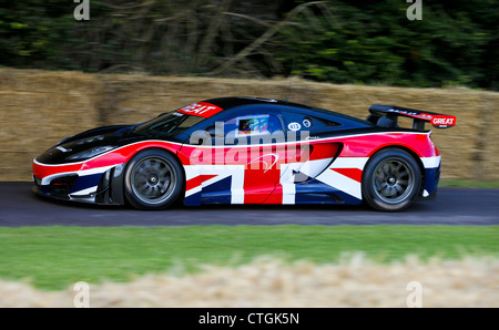 Le auto sportive dimostrando al Goodwood Festival of Speed 2012 Foto Stock