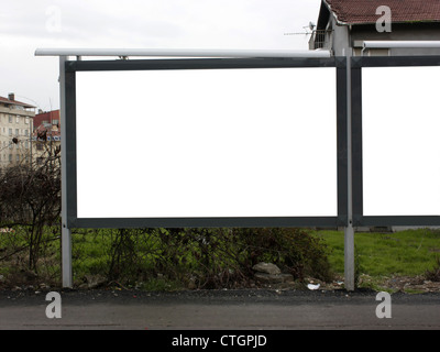 1,5 Tabellone vuoto uno e mezzo - compreso il percorso di clipping intorno la zona vuota. Foto Stock