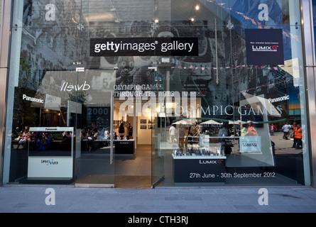 Getty Images Gallery, la mostra Olympic Games Through the Ages, Westfield Stratford City Shopping Centre, Londra, Inghilterra, Regno Unito. Foto Stock