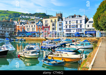 Dartmouth Harbour, Devon, Inghilterra, Regno Unito (vedere la nuova copia: F2N2R4) Foto Stock