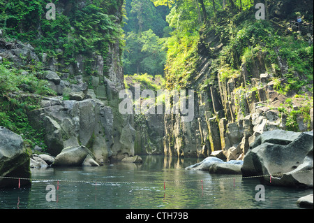 Takachiho Gorge, Takachiho, Prefettura di Miyazaki, Kyushu, Giappone Foto Stock