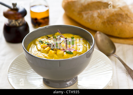 Zuppa di mais Foto Stock