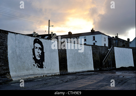 Che Guevara murale, Kilkee, Co. Clare, Irlanda Foto Stock