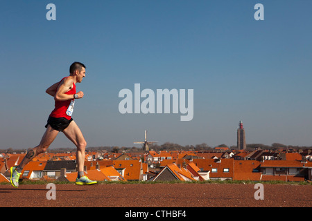 I Paesi Bassi, West Kapelle, Zeeland marathon 2011. Foto Stock