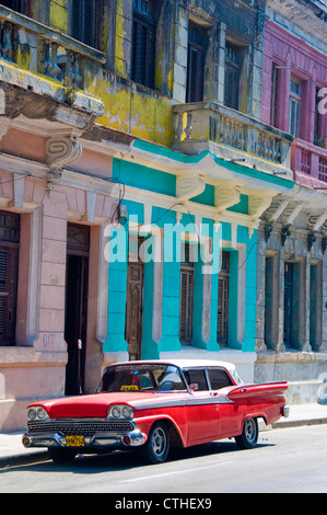 Vecchia vettura americana, La Havana, Cuba Foto Stock