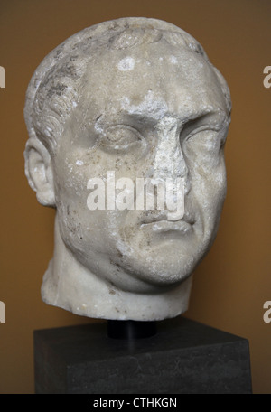 Valeriana (193/195/200 - 260 o 264), noto anche come Valeriano il sambuco. Imperatore romano da 253 a 260. Busto. Il marmo. Foto Stock