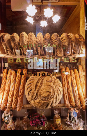 Famoso Balthazar Ristorante , baguette, Spring Street,New York, STATI UNITI D'AMERICA, Foto Stock