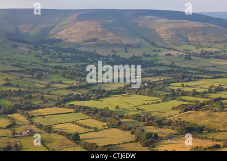 Valle di Edale picco scuro, Peak District, Derbyshire, England, Regno Unito Foto Stock